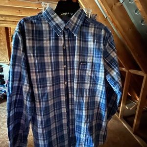 Mens multi color long sleeve button up Chaps shirt
